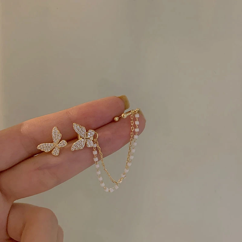 Women's Crystal Butterfly Stud Earrings Women's Crystal Butterfly Stud Earrings