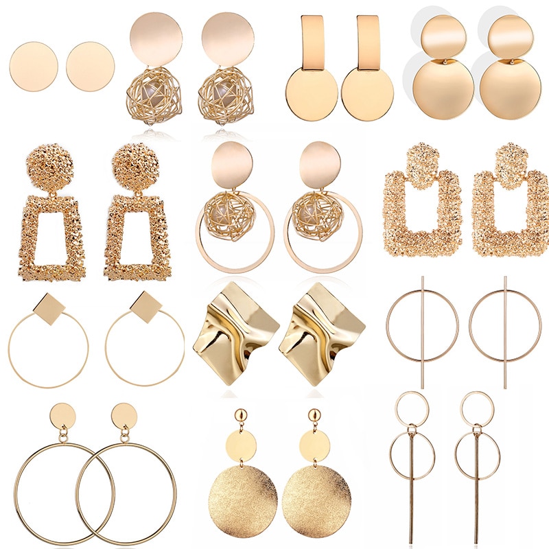 Women's Large Geometric Earrings Women's Large Geometric Earrings