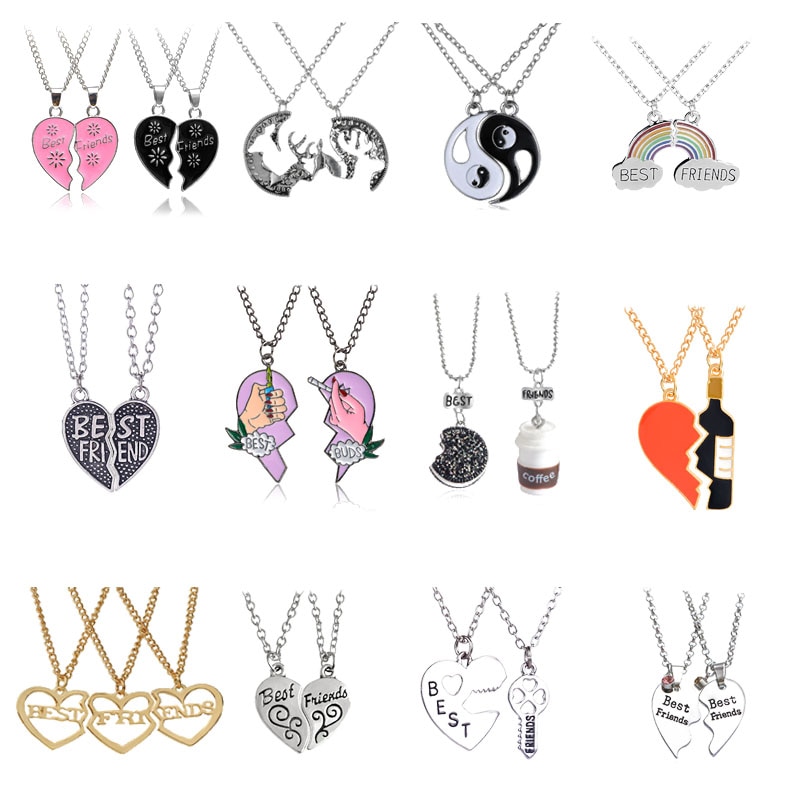 Couple Pendant Necklace Set