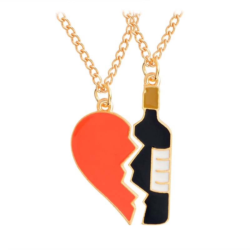 Couple Pendant Necklace Set