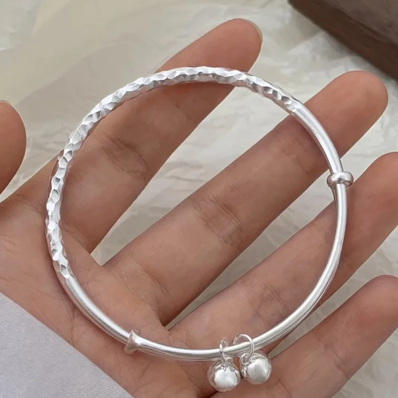 925 Sterling Silver Irregular Geometry Texture Bangle Bracelet for Women Girl Minimalism Jewelry Gift Dropshipping 925 Sterling Silver Irregular Geometry Texture Bangle Bracelet for Women Girl Minimalism Jewelry Gift Dropshipping
