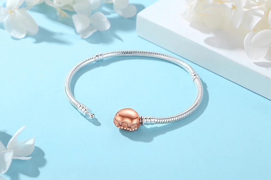 925 Sterling Silver Bracelets Bangles Original Love Heart Clasp Charms Beads Snake Chain Luxury DIY Jewelry For Women Gift 925 Sterling Silver Bracelets Bangles Original Love Heart Clasp Charms Beads Snake Chain Luxury DIY Jewelry For Women Gift