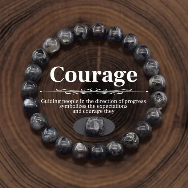 JD Natural Stone Jasper Quartz Beaded Wealth Lucky Bracelets for Women Men Classic Simple Stretch Bangles Yoga Healing Gifts