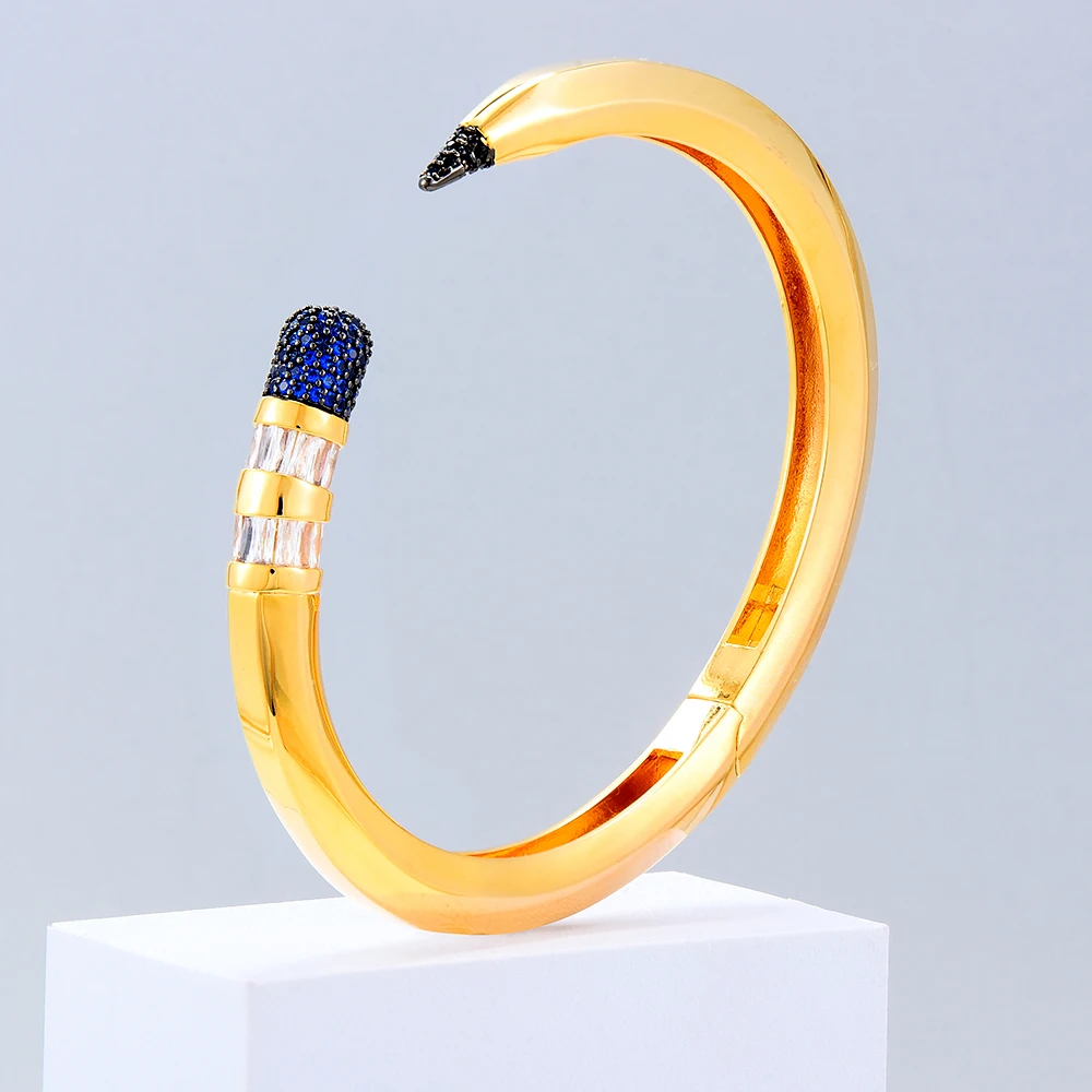 GODKI Trendy Pencil Designs Bangle Cuff For Women Wedding Full Cubic Zircon Crystal CZ Dubai Silver Color Party Bracelet 2026 GODKI Trendy Pencil Designs Bangle Cuff For Women Wedding Full Cubic Zircon Crystal CZ Dubai Silver Color Party Bracelet 2026