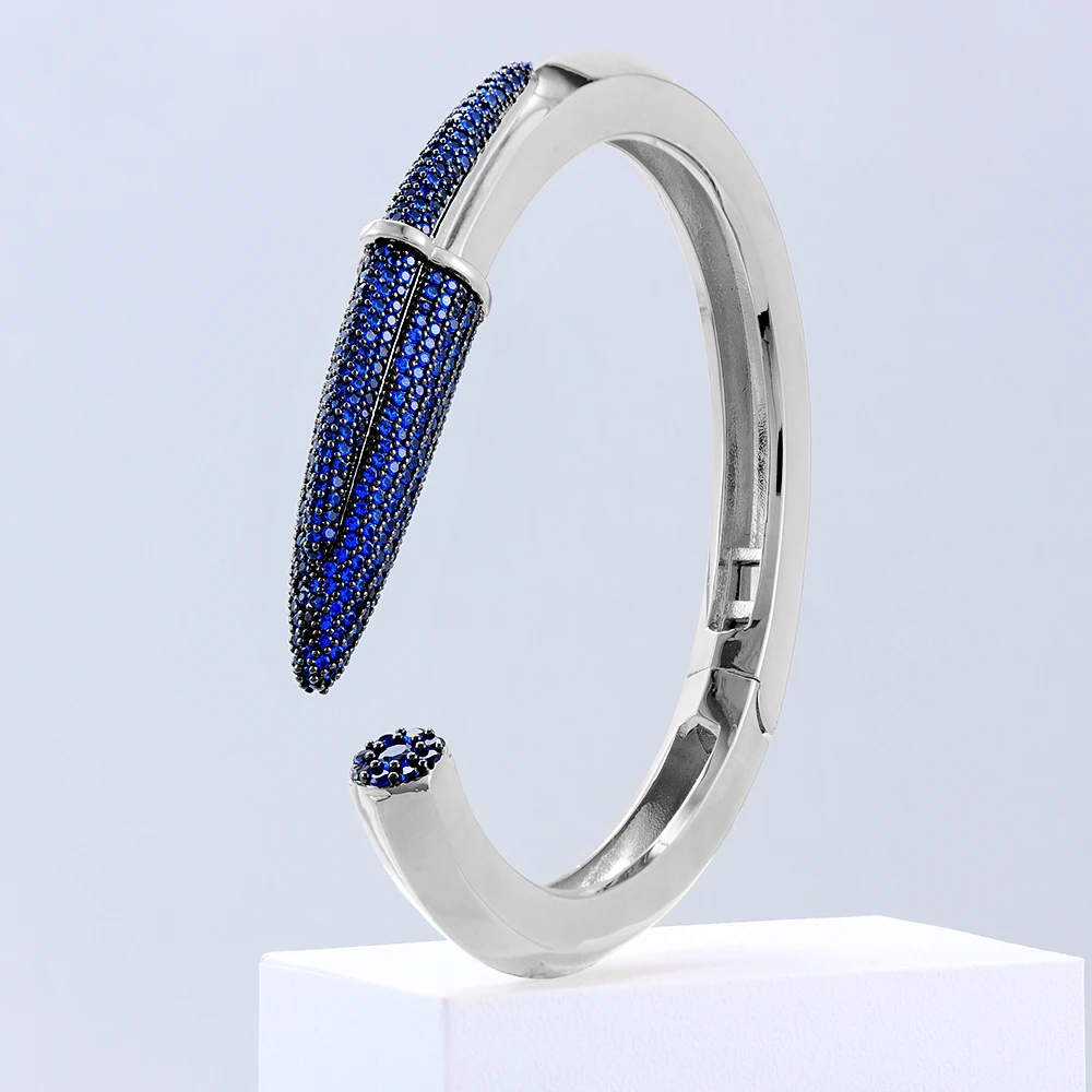 GODKI Trendy Pencil Designs Bangle Cuff For Women Wedding Full Cubic Zircon Crystal CZ Dubai Silver Color Party Bracelet 2026 GODKI Trendy Pencil Designs Bangle Cuff For Women Wedding Full Cubic Zircon Crystal CZ Dubai Silver Color Party Bracelet 2026