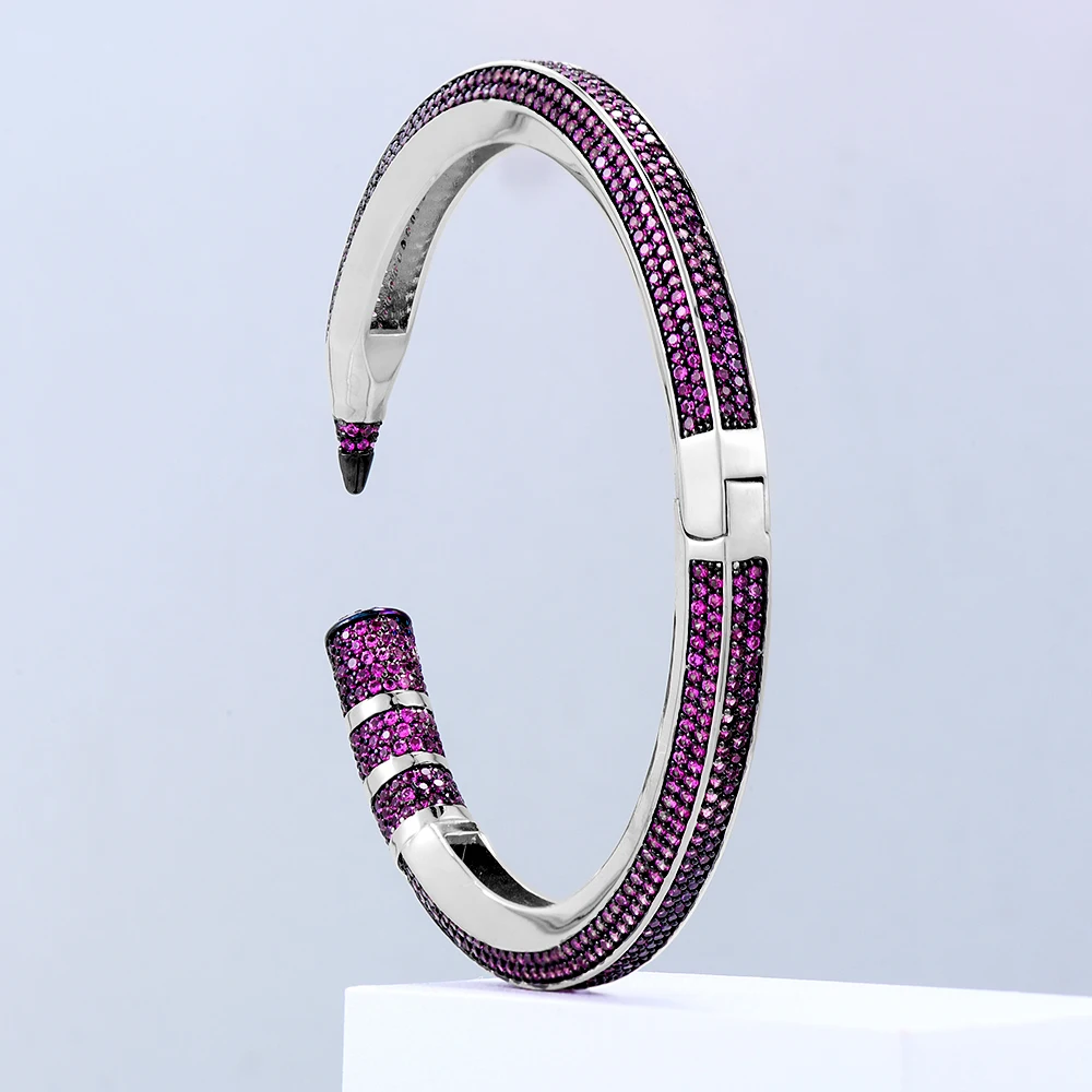 GODKI Trendy Pencil Designs Bangle Cuff For Women Wedding Full Cubic Zircon Crystal CZ Dubai Silver Color Party Bracelet 2026 GODKI Trendy Pencil Designs Bangle Cuff For Women Wedding Full Cubic Zircon Crystal CZ Dubai Silver Color Party Bracelet 2026