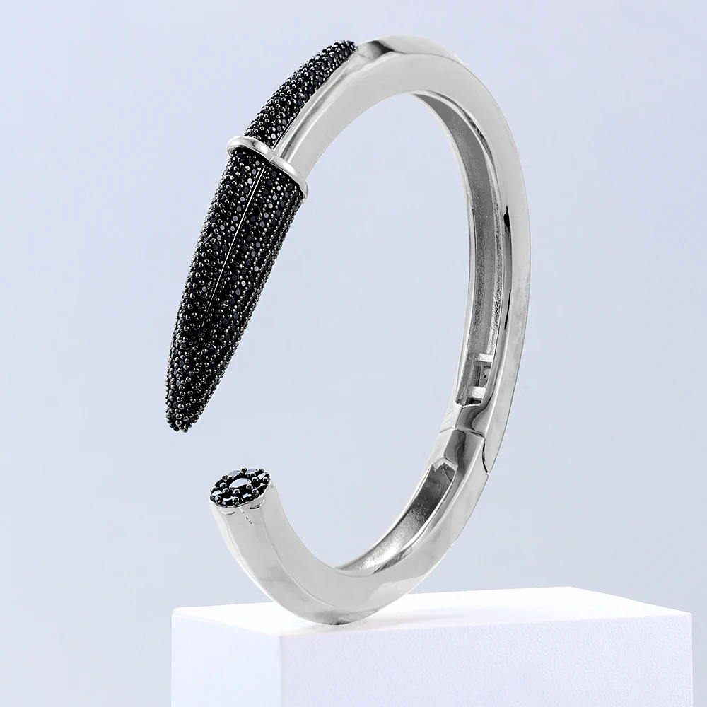 GODKI Trendy Pencil Designs Bangle Cuff For Women Wedding Full Cubic Zircon Crystal CZ Dubai Silver Color Party Bracelet 2026 GODKI Trendy Pencil Designs Bangle Cuff For Women Wedding Full Cubic Zircon Crystal CZ Dubai Silver Color Party Bracelet 2026