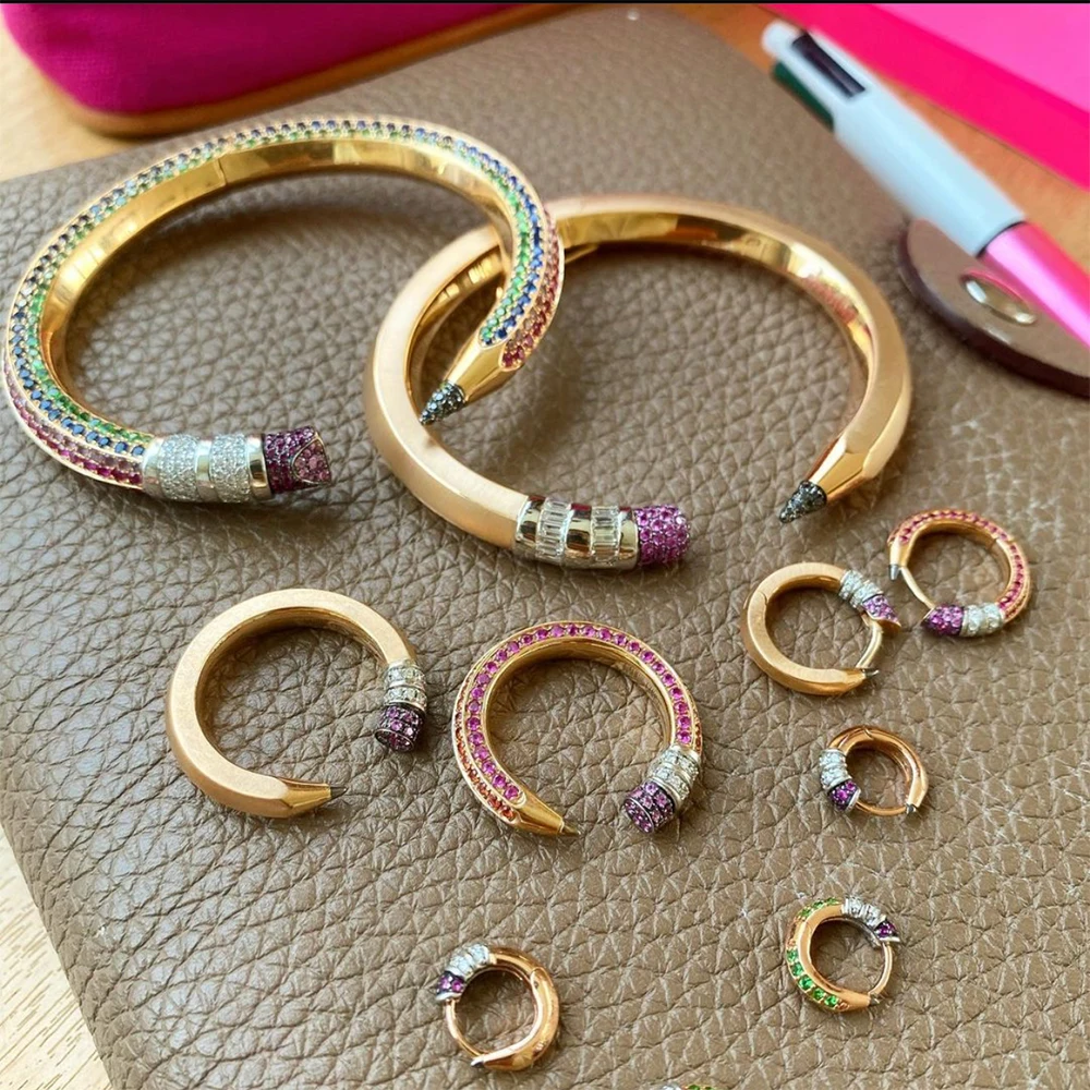 GODKI Trendy Pencil Designs Bangle Cuff For Women Wedding Full Cubic Zircon Crystal CZ Dubai Silver Color Party Bracelet 2026 GODKI Trendy Pencil Designs Bangle Cuff For Women Wedding Full Cubic Zircon Crystal CZ Dubai Silver Color Party Bracelet 2026