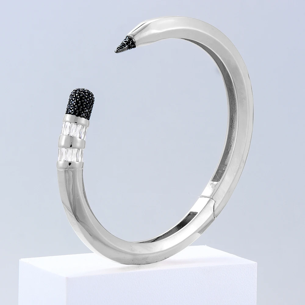 GODKI Trendy Pencil Designs Bangle Cuff For Women Wedding Full Cubic Zircon Crystal CZ Dubai Silver Color Party Bracelet 2026 GODKI Trendy Pencil Designs Bangle Cuff For Women Wedding Full Cubic Zircon Crystal CZ Dubai Silver Color Party Bracelet 2026