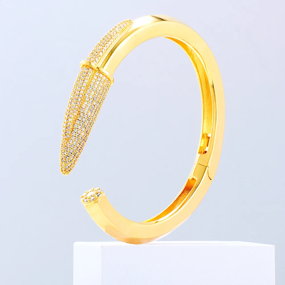 GODKI Trendy Pencil Designs Bangle Cuff For Women Wedding Full Cubic Zircon Crystal CZ Dubai Silver Color Party Bracelet 2026 GODKI Trendy Pencil Designs Bangle Cuff For Women Wedding Full Cubic Zircon Crystal CZ Dubai Silver Color Party Bracelet 2026