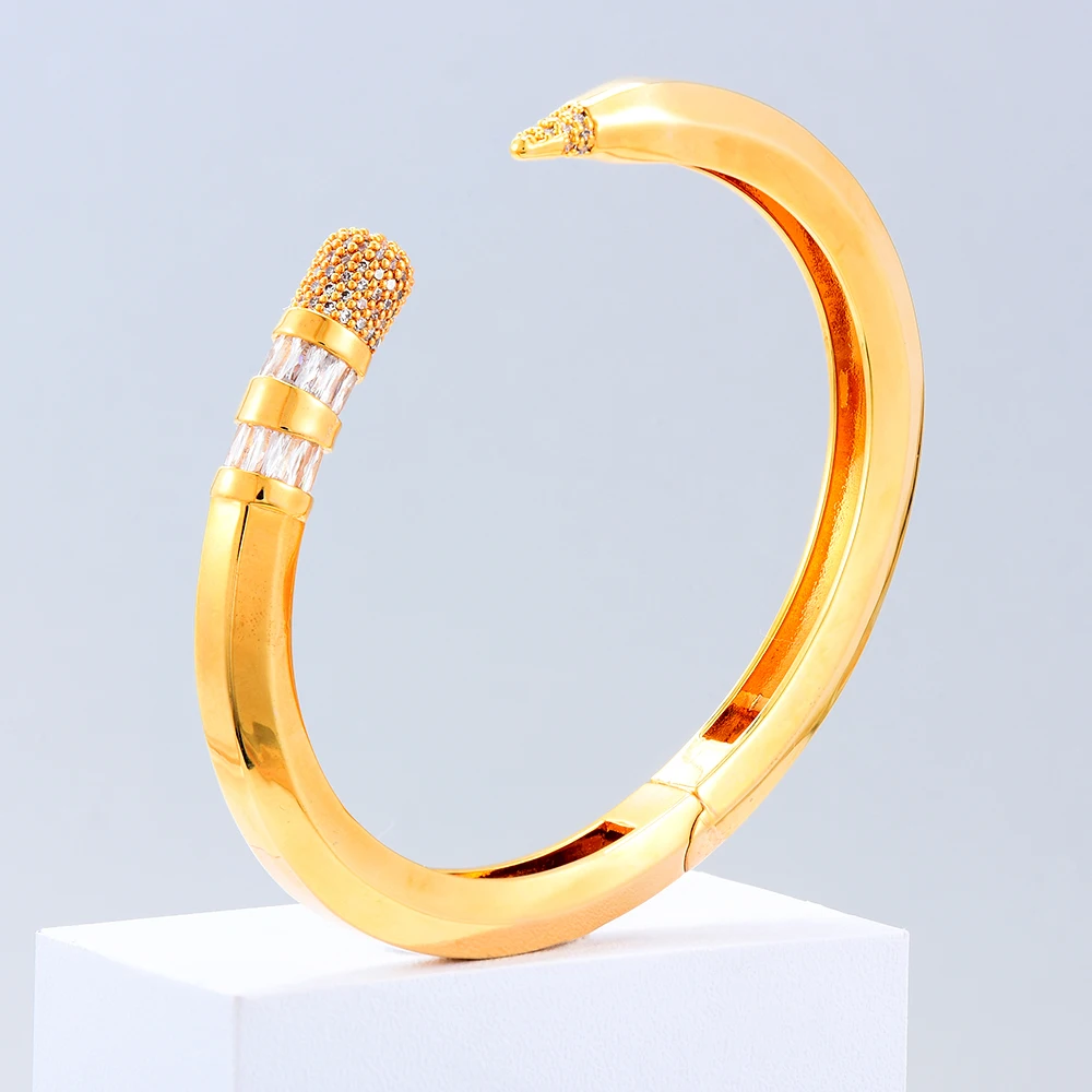 GODKI Trendy Pencil Designs Bangle Cuff For Women Wedding Full Cubic Zircon Crystal CZ Dubai Silver Color Party Bracelet 2026 GODKI Trendy Pencil Designs Bangle Cuff For Women Wedding Full Cubic Zircon Crystal CZ Dubai Silver Color Party Bracelet 2026