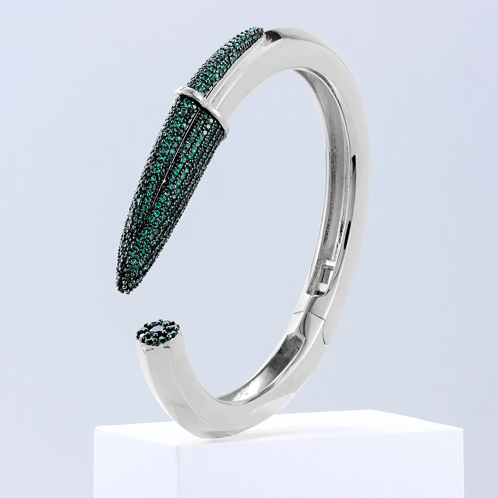 GODKI Trendy Pencil Designs Bangle Cuff For Women Wedding Full Cubic Zircon Crystal CZ Dubai Silver Color Party Bracelet 2026 GODKI Trendy Pencil Designs Bangle Cuff For Women Wedding Full Cubic Zircon Crystal CZ Dubai Silver Color Party Bracelet 2026