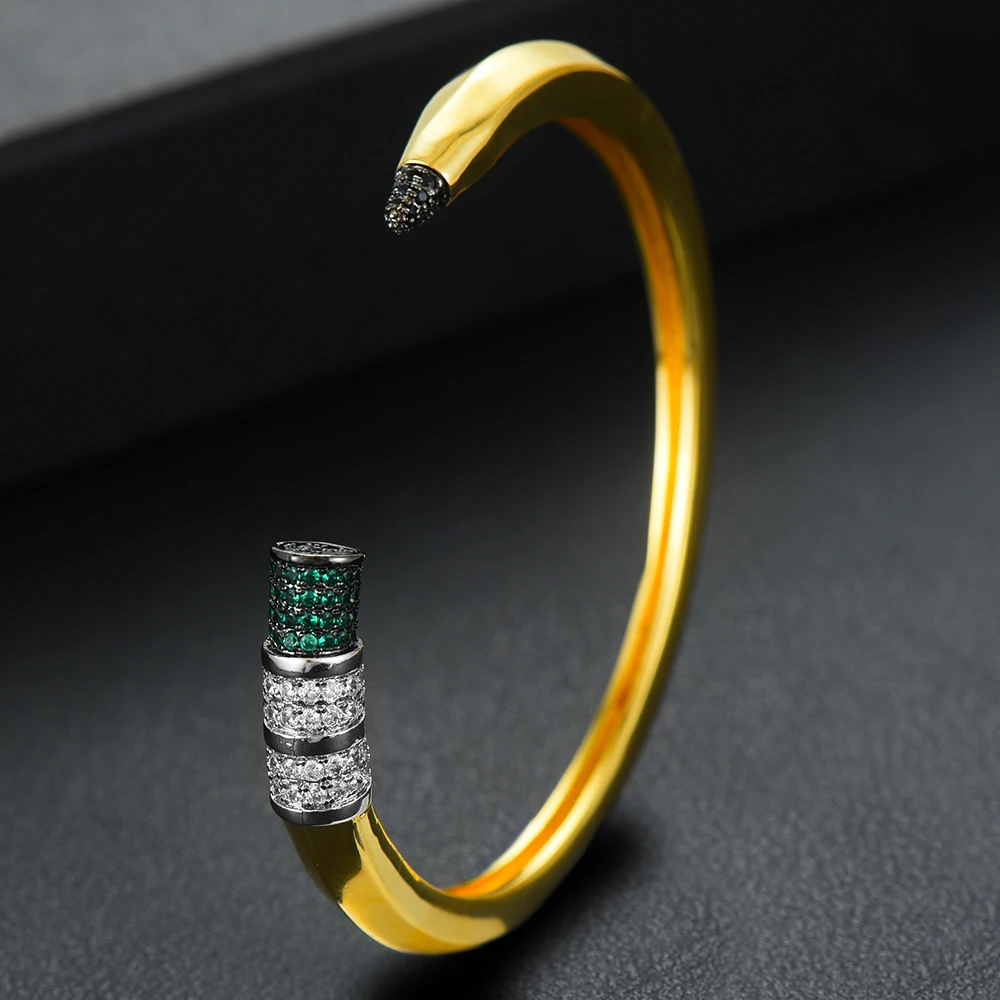 GODKI Trendy Pencil Designs Bangle Cuff For Women Wedding Full Cubic Zircon Crystal CZ Dubai Silver Color Party Bracelet 2026 GODKI Trendy Pencil Designs Bangle Cuff For Women Wedding Full Cubic Zircon Crystal CZ Dubai Silver Color Party Bracelet 2026