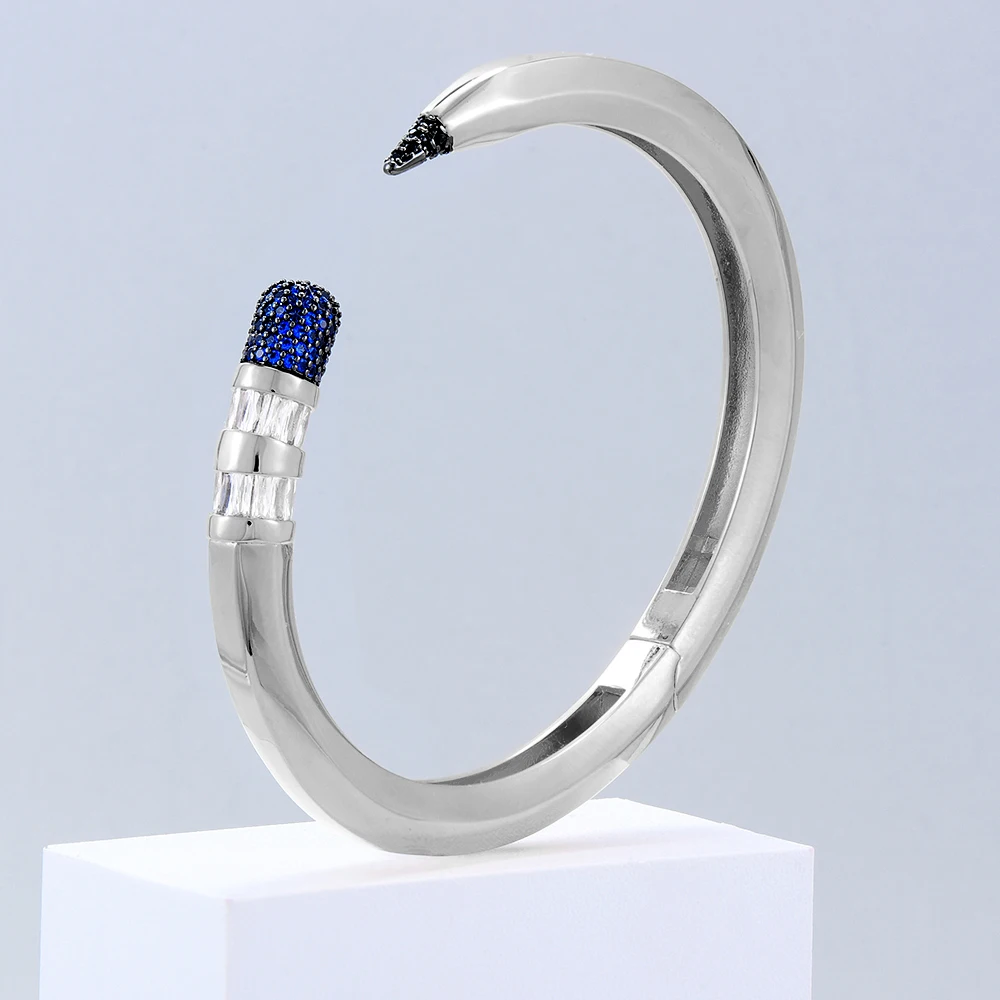 GODKI Trendy Pencil Designs Bangle Cuff For Women Wedding Full Cubic Zircon Crystal CZ Dubai Silver Color Party Bracelet 2026 GODKI Trendy Pencil Designs Bangle Cuff For Women Wedding Full Cubic Zircon Crystal CZ Dubai Silver Color Party Bracelet 2026
