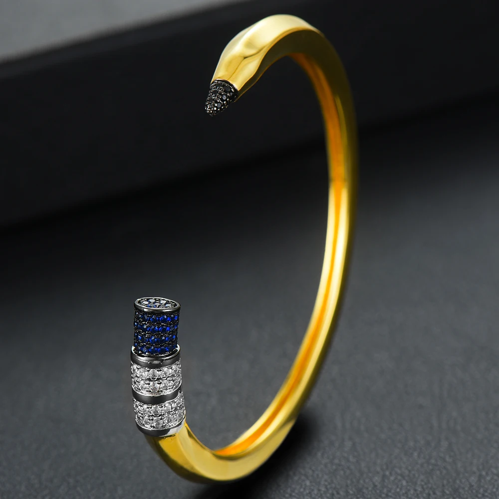 GODKI Trendy Pencil Designs Bangle Cuff For Women Wedding Full Cubic Zircon Crystal CZ Dubai Silver Color Party Bracelet 2026 GODKI Trendy Pencil Designs Bangle Cuff For Women Wedding Full Cubic Zircon Crystal CZ Dubai Silver Color Party Bracelet 2026