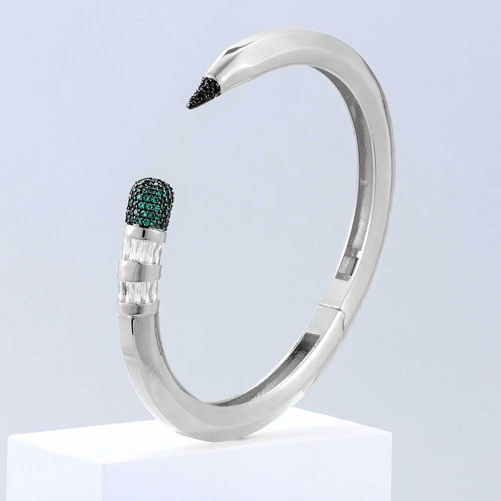 GODKI Trendy Pencil Designs Bangle Cuff For Women Wedding Full Cubic Zircon Crystal CZ Dubai Silver Color Party Bracelet 2026 GODKI Trendy Pencil Designs Bangle Cuff For Women Wedding Full Cubic Zircon Crystal CZ Dubai Silver Color Party Bracelet 2026