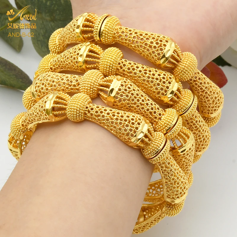 ANIID Women Charm Bracelet Bangle 24K Gold Color Jewelry Dubai Flower Bangle Brand African Designer Ethiopian Hawaiian Jewelry ANIID Women Charm Bracelet Bangle 24K Gold Color Jewelry Dubai Flower Bangle Brand African Designer Ethiopian Hawaiian Jewelry