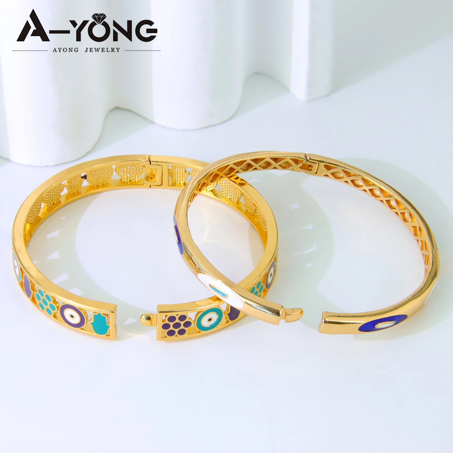 Ethiopia Classic Turquoise Bracelet 21k Gold Plated Dubai Charm Opening Bangles Oman Women Bridal Wedding Party Jewelry Ethiopia Classic Turquoise Bracelet 21k Gold Plated Dubai Charm Opening Bangles Oman Women Bridal Wedding Party Jewelry