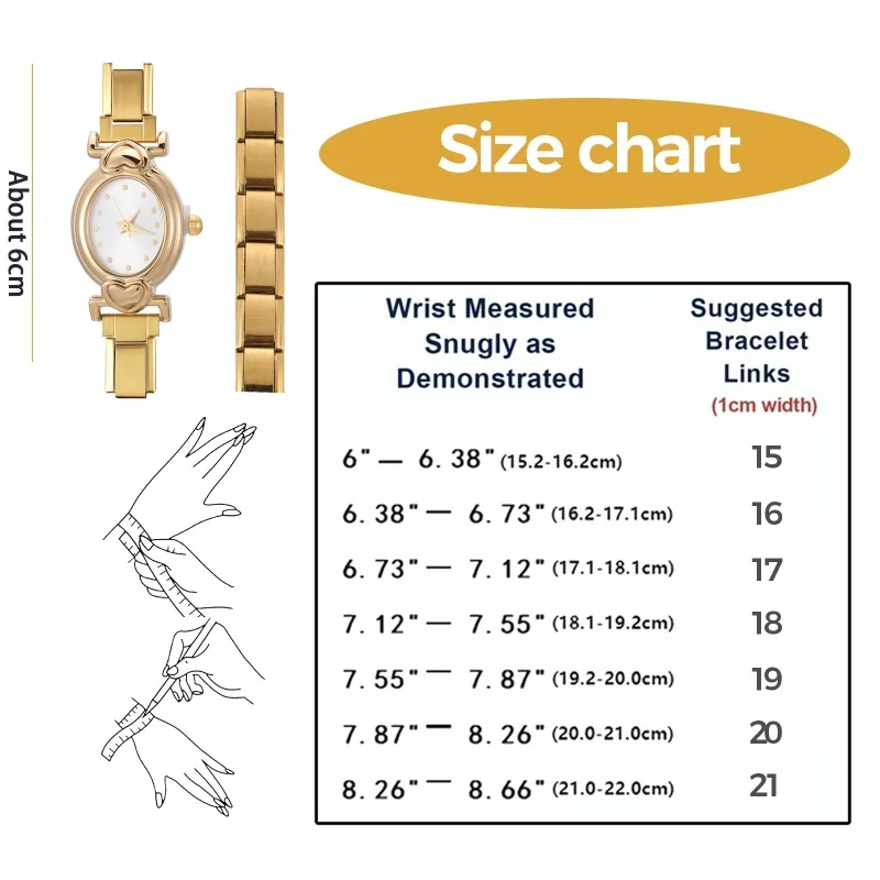 New DIY 9mm Width Italian Elastic Charm Stainless Square Watch Men Women Bracelet Bangle For Party Friend Birthday Jewelry Gift