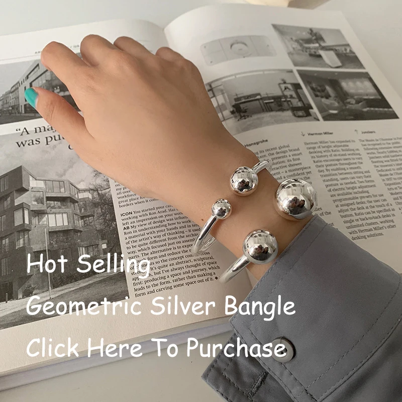 925 Sterling Silver Bangle Bracelet Golden Smooth Stars Polished Punk Stackable For Woman Girl Jewelry Gift Dropship Wholesale