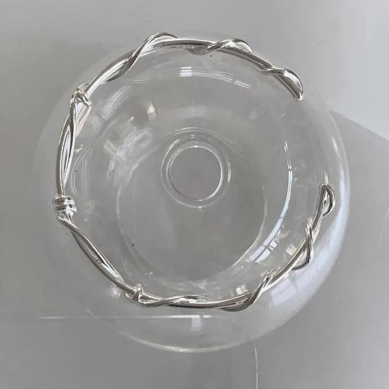 PANJBJ 925 Sterling Silver Irregular Geometry Texture Bangle Bracelet for Women Girl Minimalism Jewelry Gift Dropshipping