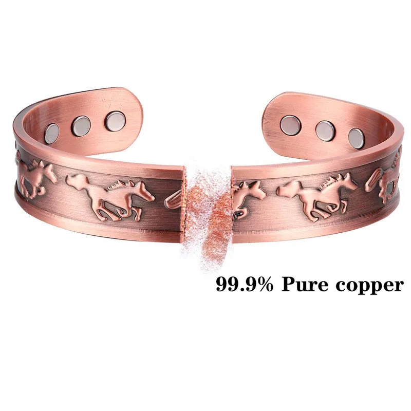 Pure Copper Magnetic Bracelet Men Arthritis Adjustable Magnets Women Cuff Therapy Health Energy Bangles Dropshipping / Wholesale Pure Copper Magnetic Bracelet Men Arthritis Adjustable Magnets Women Cuff Therapy Health Energy Bangles Dropshipping / Wholesale
