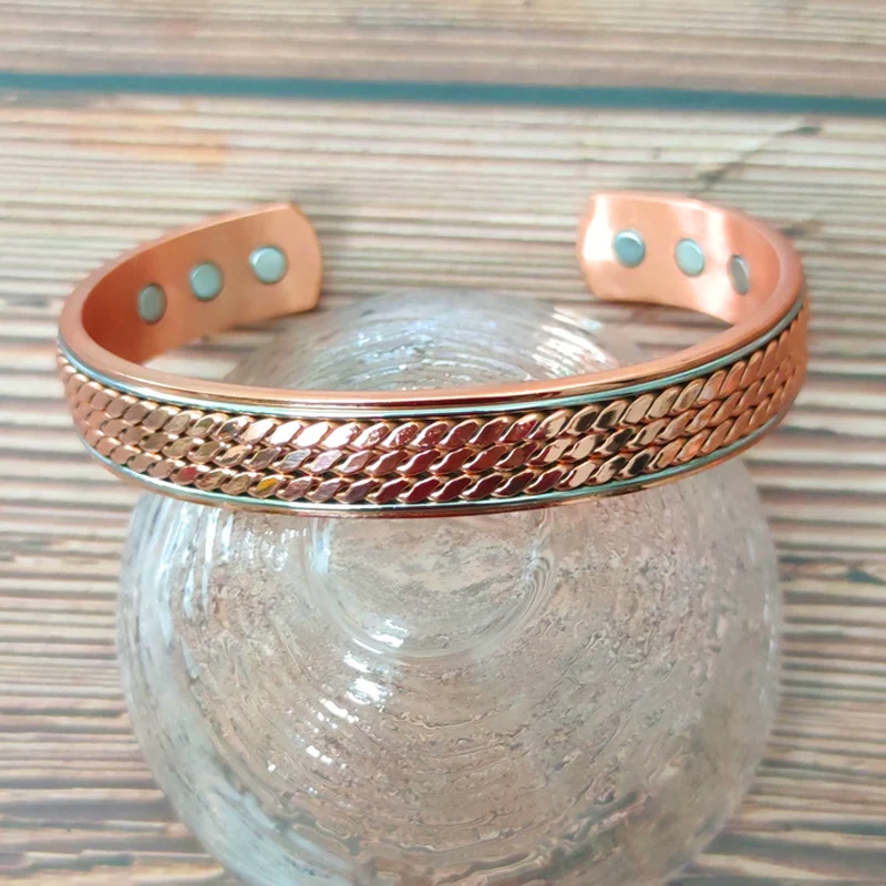 Pure Copper Magnetic Bracelet Men Arthritis Adjustable Magnets Women Cuff Therapy Health Energy Bangles Dropshipping / Wholesale Pure Copper Magnetic Bracelet Men Arthritis Adjustable Magnets Women Cuff Therapy Health Energy Bangles Dropshipping / Wholesale
