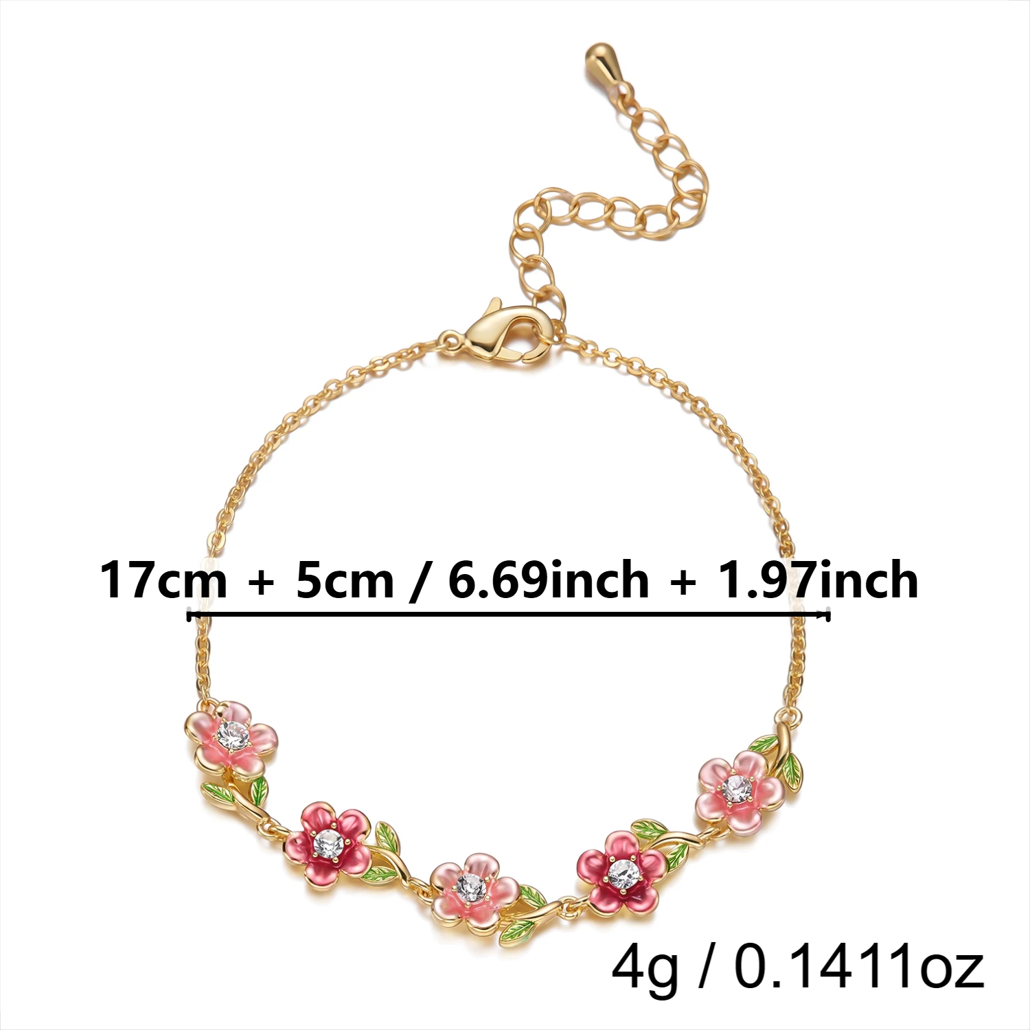 Romantic Vintage Enamel Flower Copper Bracelet for Women Cute Colorful Hollow Hand Ring Luxury Elegance Jewelry Gift Romantic Vintage Enamel Flower Copper Bracelet for Women Cute Colorful Hollow Hand Ring Luxury Elegance Jewelry Gift