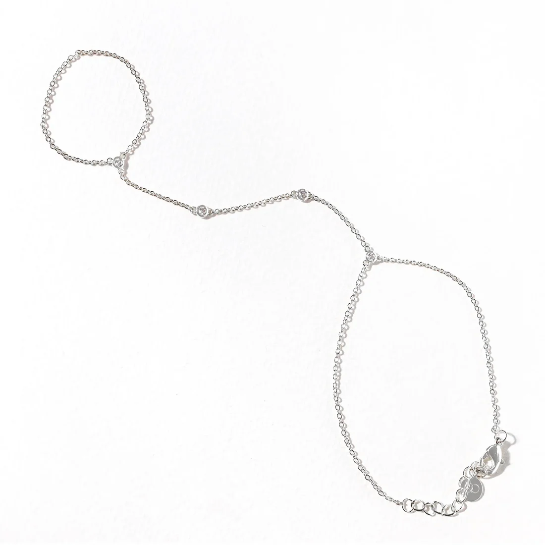 XUNYUE Wholesale New Style Punk Finger Ring Bracelet Hand Back Chain Jewelry Conjoined Bracelet