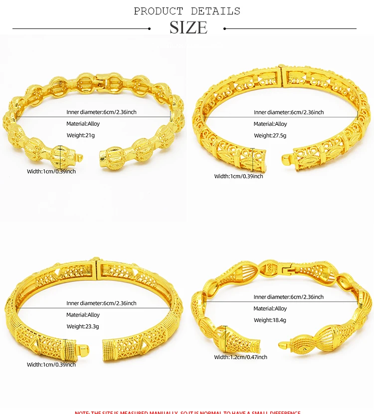 ANIID Luxury Dubai Gold Color Bangles For Women 24K Gold Plated Indian African Bracelets Charm Wedding Ethiopian Arabic Jewelry