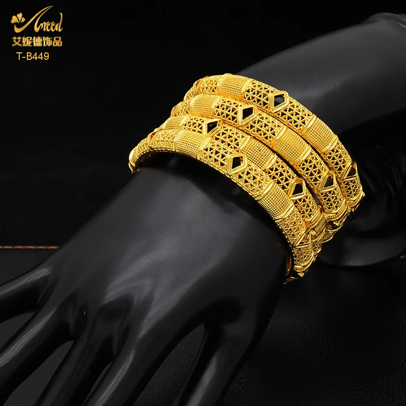 ANIID Luxury Dubai Gold Color Bangles For Women 24K Gold Plated Indian African Bracelets Charm Wedding Ethiopian Arabic Jewelry ANIID Luxury Dubai Gold Color Bangles For Women 24K Gold Plated Indian African Bracelets Charm Wedding Ethiopian Arabic Jewelry