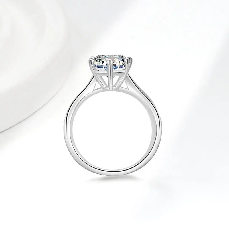 BJXMOSO Real Moissanite 925 Sterling Silver Couple Ring for Women Man Wedding Jewelry Engagement Imitation Diamond Fashion Gifts