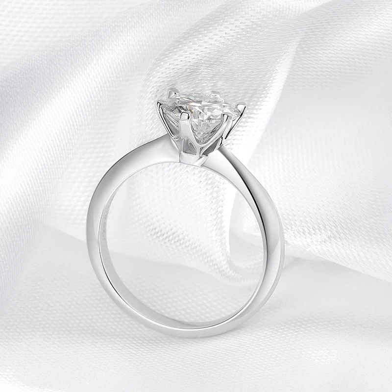 Smyoue Certified 1-5CT Moissanite Ring VVS1 Lab Diamond Solitaire Ring for Women Engagement Promise Wedding Band Jewelry Fine Smyoue Certified 1-5CT Moissanite Ring VVS1 Lab Diamond Solitaire Ring for Women Engagement Promise Wedding Band Jewelry Fine