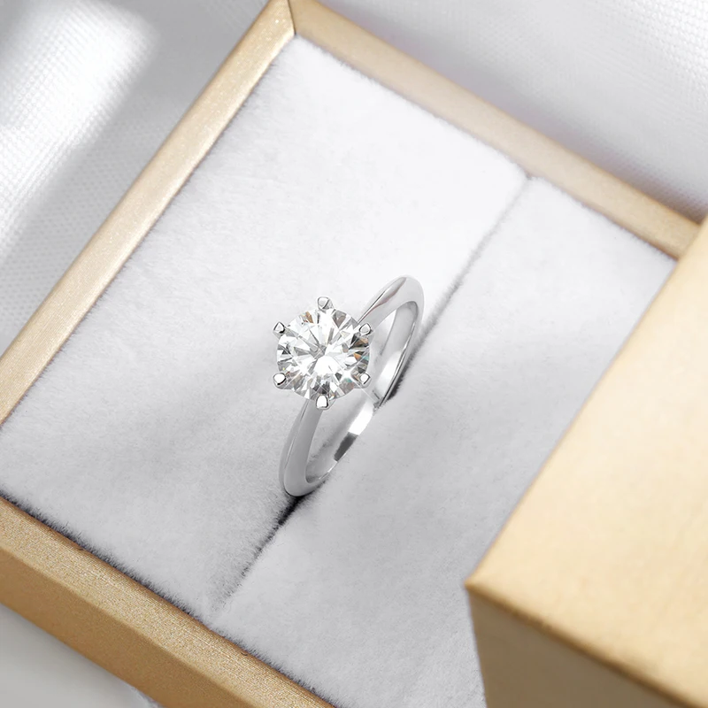 Smyoue Certified 1-5CT Moissanite Ring VVS1 Lab Diamond Solitaire Ring for Women Engagement Promise Wedding Band Jewelry Fine Smyoue Certified 1-5CT Moissanite Ring VVS1 Lab Diamond Solitaire Ring for Women Engagement Promise Wedding Band Jewelry Fine