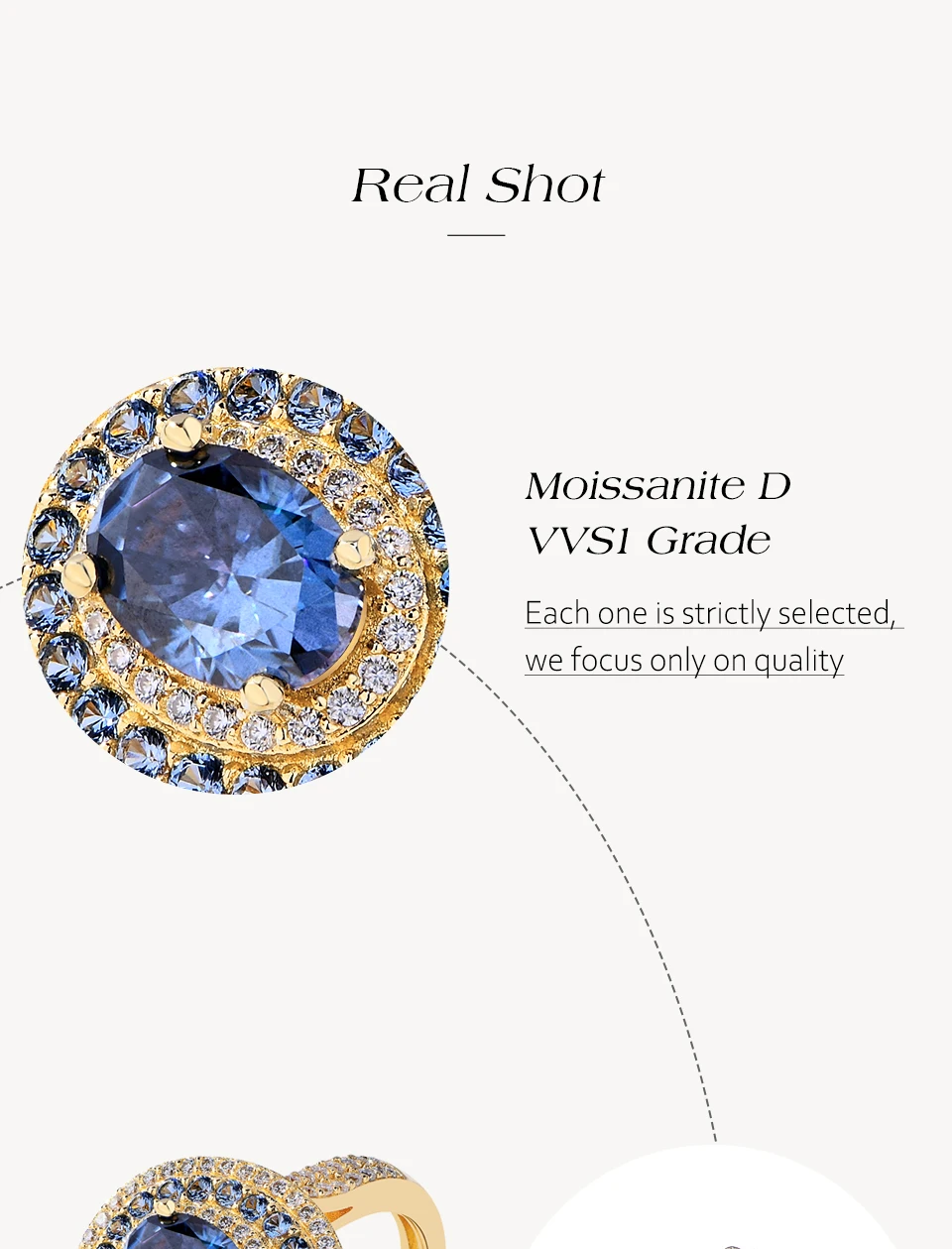 ATTAGEMS Blue Moissanite Women Rings Oval Cut 1.0CT Real S925 Sterling Silver Jewelry For Wedding Engagement Ring With Certified ATTAGEMS Blue Moissanite Women Rings Oval Cut 1.0CT Real S925 Sterling Silver Jewelry For Wedding Engagement Ring With Certified