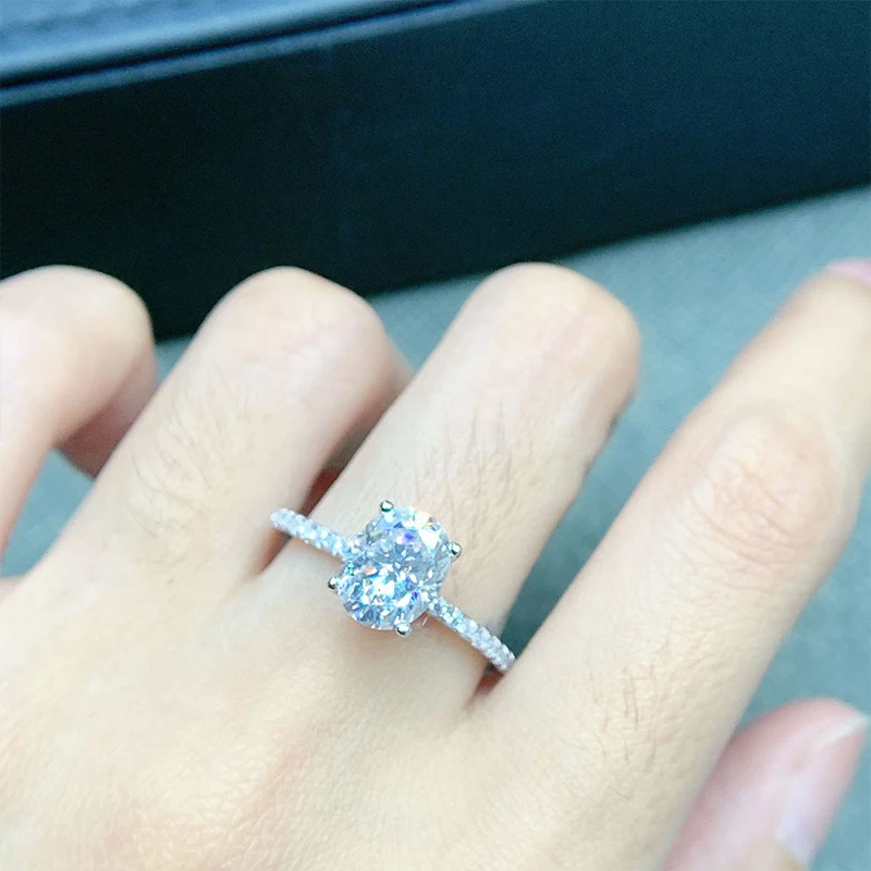 DJMAX 1-3Carat Oval/Radiant Cut D Color Moissanite Ring for Woman Original 925 Sterling Silver Engagement Wedding Ring 2025 DJMAX 1-3Carat Oval/Radiant Cut D Color Moissanite Ring for Woman Original 925 Sterling Silver Engagement Wedding Ring 2025