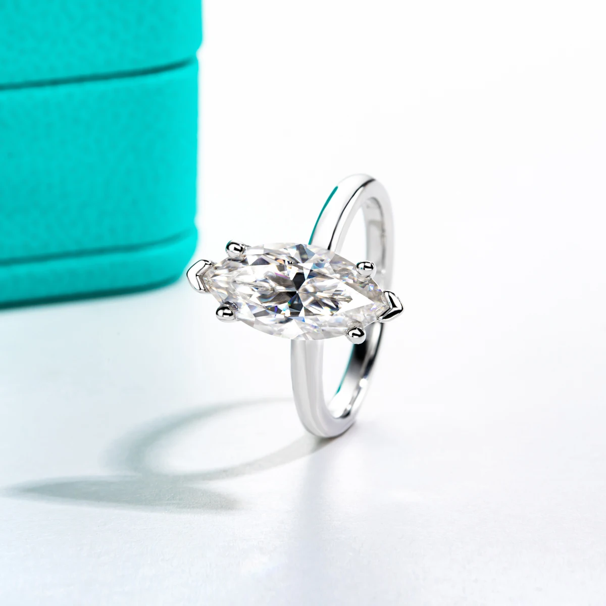 AnuJewel 3ct D Color Marquise Cut Moissanite Engagement Wedding Ring 925 Sterling Silver Rings For Women Gift Jewelry Wholesale AnuJewel 3ct D Color Marquise Cut Moissanite Engagement Wedding Ring 925 Sterling Silver Rings For Women Gift Jewelry Wholesale