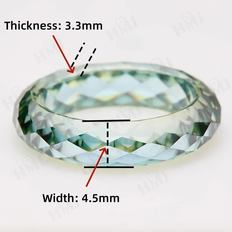 All Moissanite Ring Plain Band Green&Champagne&White&Black Anniversary Birthday Gift Charms Elegant Premium Jewelry Gifts Simple All Moissanite Ring Plain Band Green&Champagne&White&Black Anniversary Birthday Gift Charms Elegant Premium Jewelry Gifts Simple