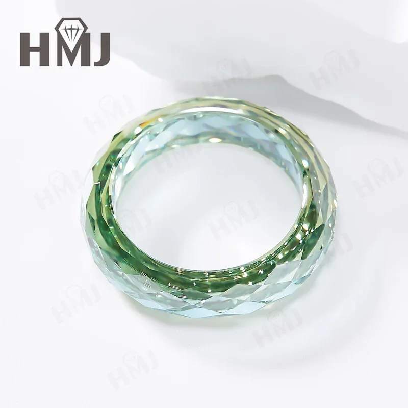 All Moissanite Ring Plain Band Green&Champagne&White&Black Anniversary Birthday Gift Charms Elegant Premium Jewelry Gifts Simple All Moissanite Ring Plain Band Green&Champagne&White&Black Anniversary Birthday Gift Charms Elegant Premium Jewelry Gifts Simple