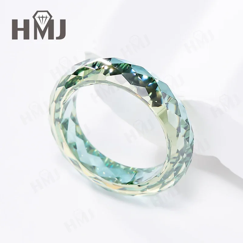 All Moissanite Ring Plain Band Green&Champagne&White&Black Anniversary Birthday Gift Charms Elegant Premium Jewelry Gifts Simple All Moissanite Ring Plain Band Green&Champagne&White&Black Anniversary Birthday Gift Charms Elegant Premium Jewelry Gifts Simple