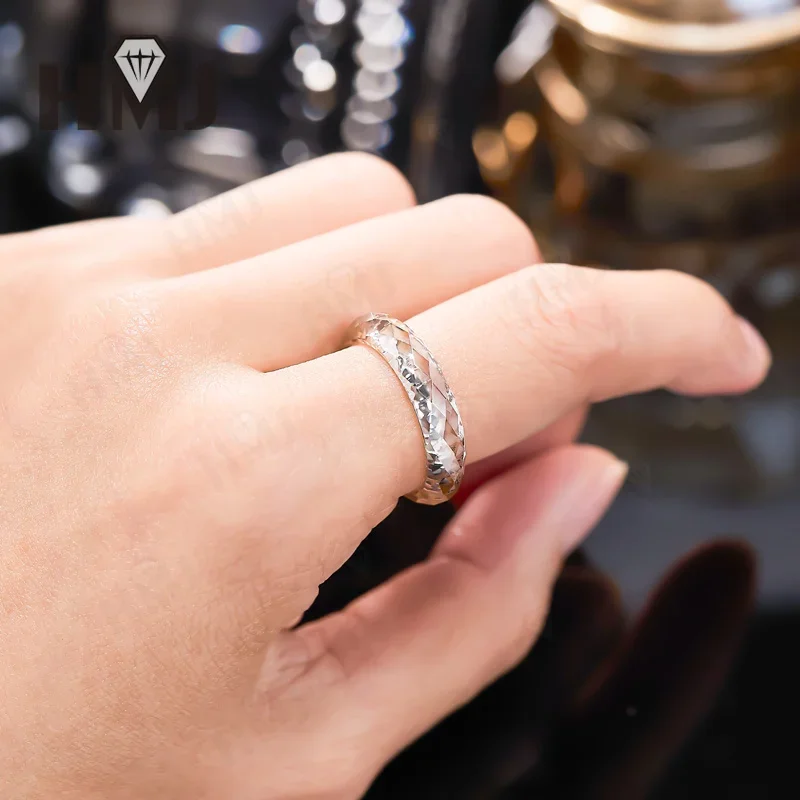 All Moissanite Ring Plain Band Green&Champagne&White&Black Anniversary Birthday Gift Charms Elegant Premium Jewelry Gifts Simple All Moissanite Ring Plain Band Green&Champagne&White&Black Anniversary Birthday Gift Charms Elegant Premium Jewelry Gifts Simple