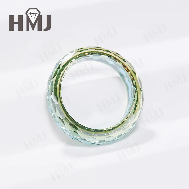 All Moissanite Ring Plain Band Green&Champagne&White&Black Anniversary Birthday Gift Charms Elegant Premium Jewelry Gifts Simple All Moissanite Ring Plain Band Green&Champagne&White&Black Anniversary Birthday Gift Charms Elegant Premium Jewelry Gifts Simple