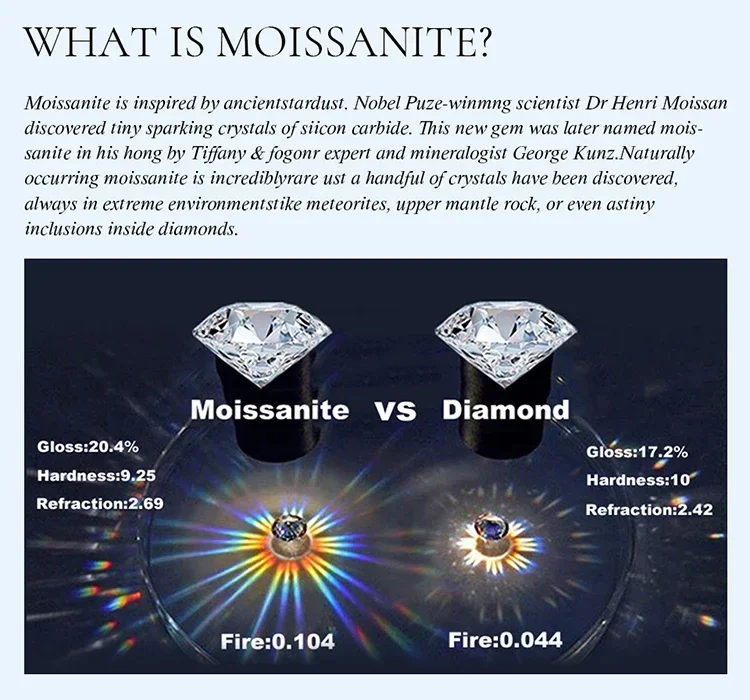 GRA Fashion Real Round Moissanite Diamond V-shaped Rings for Women Daily Wear Anniversary Party 925 Sterling Silver Fine Jewelry