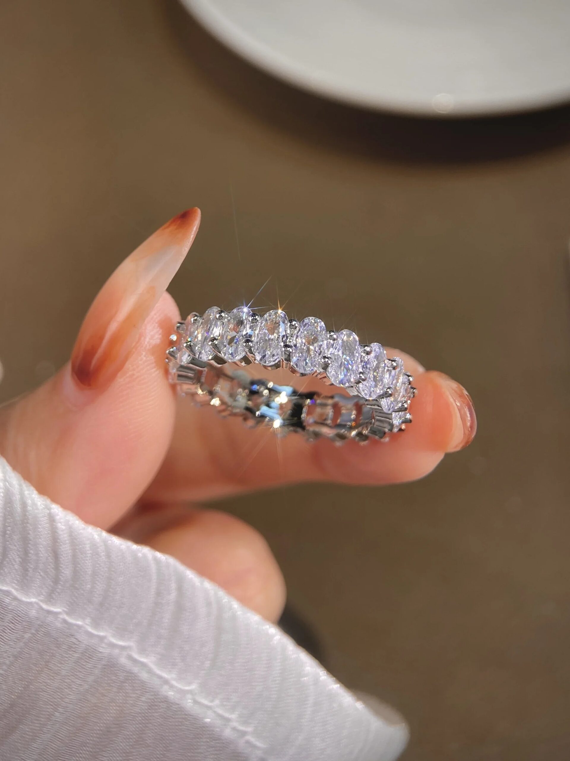 925 Sterling Silver Fashion Original Zircon Oval Ring for Women Gift Engagement Wedding Luxury High Quality Fine Jewelry