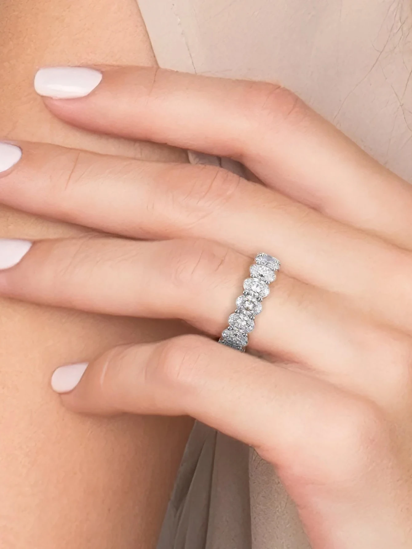 925 Sterling Silver Fashion Original Zircon Oval Ring for Women Gift Engagement Wedding Luxury High Quality Fine Jewelry