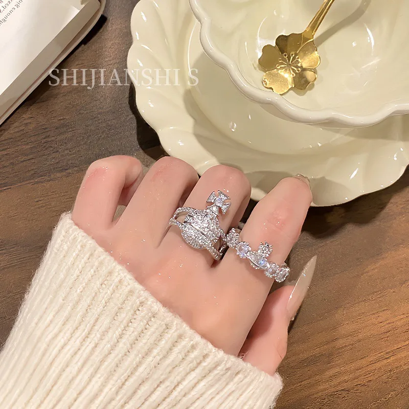 Minimalist Frosted Starfall Ring for Women Trendy Elegant Cool Style Finger Ring Alloy Material Fashion Jewelry Index Finger