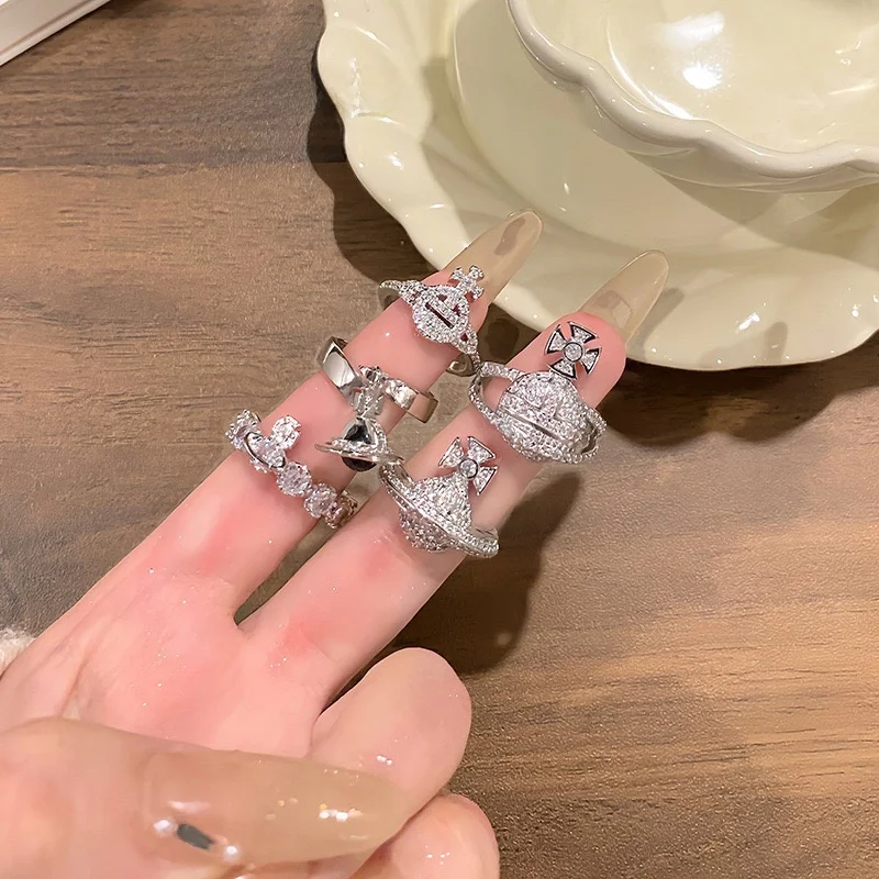 Minimalist Frosted Starfall Ring for Women Trendy Elegant Cool Style Finger Ring Alloy Material Fashion Jewelry Index Finger Minimalist Frosted Starfall Ring for Women Trendy Elegant Cool Style Finger Ring Alloy Material Fashion Jewelry Index Finger