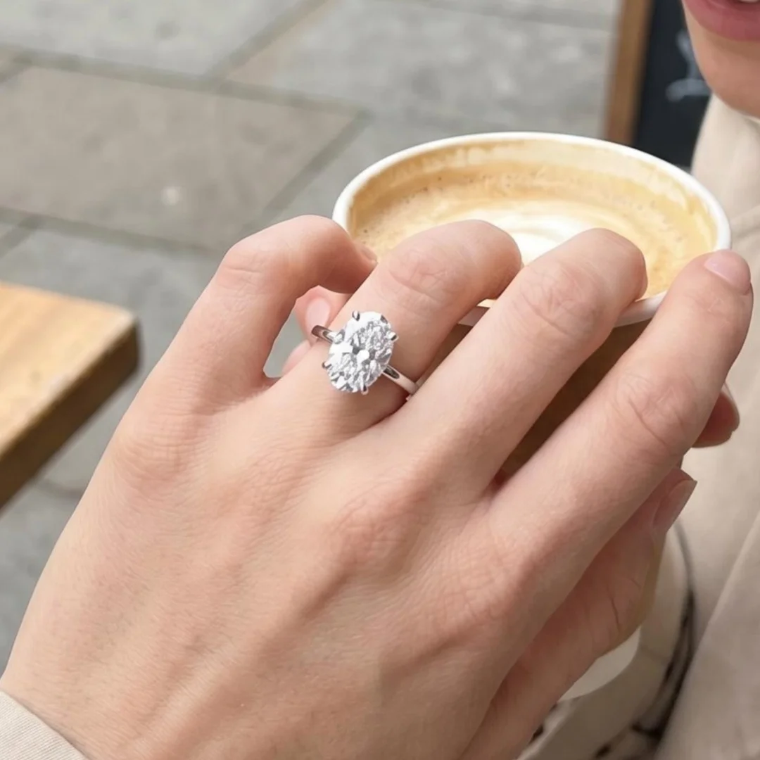 D VVS1 Moissanite Ring 925 Sterling Sliver With GRA Certificate Eternity Band Wedding Engagement Rings For Women And Men D VVS1 Moissanite Ring 925 Sterling Sliver With GRA Certificate Eternity Band Wedding Engagement Rings For Women And Men