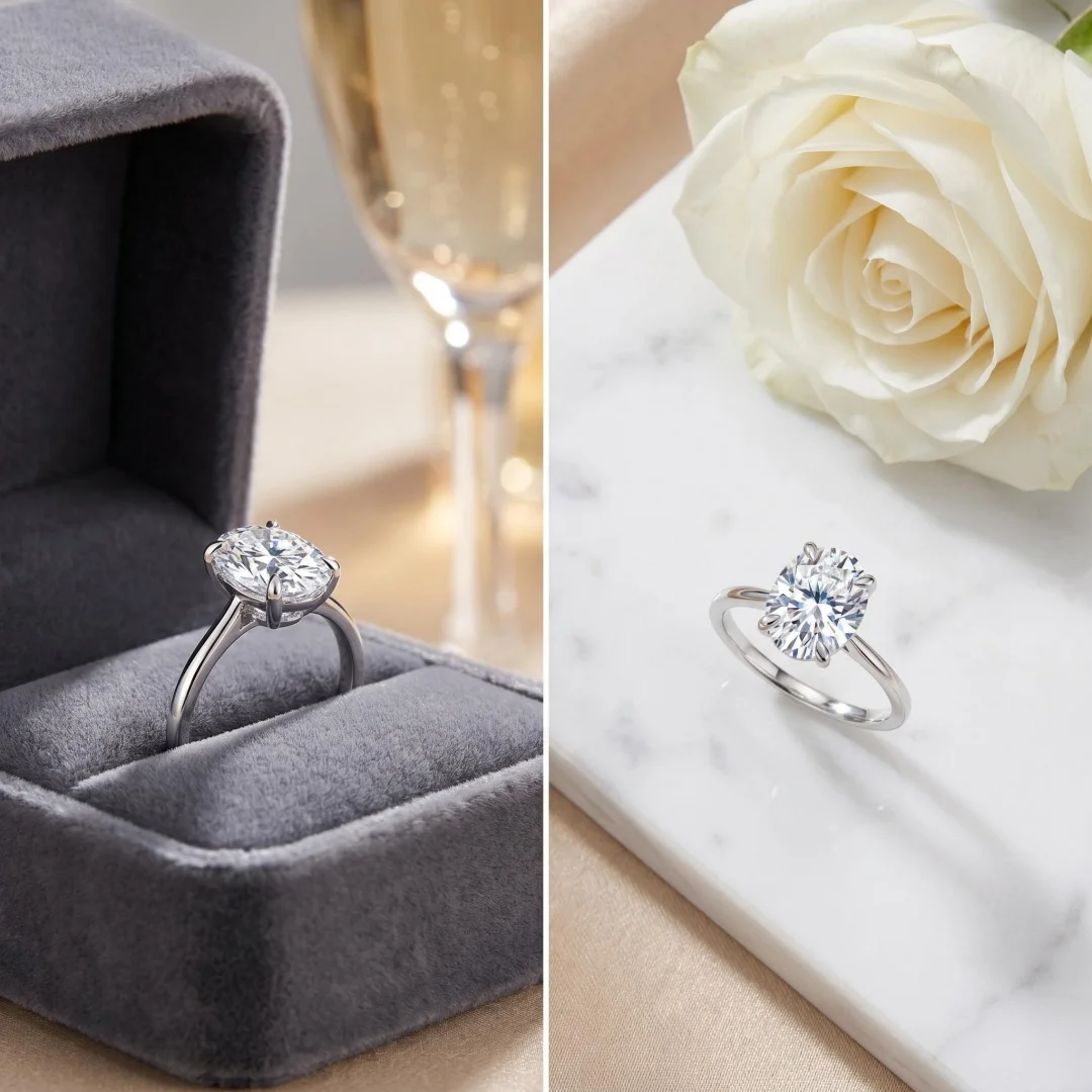 D VVS1 Moissanite Ring 925 Sterling Sliver With GRA Certificate Eternity Band Wedding Engagement Rings For Women And Men D VVS1 Moissanite Ring 925 Sterling Sliver With GRA Certificate Eternity Band Wedding Engagement Rings For Women And Men