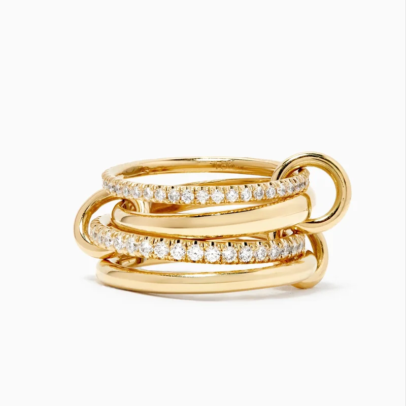 925 Sterling Silver Luxury Gorgeous Versatile Three Interlock Zircon Ring For Women Daily Life Fashion High Quality Fine Jewelry